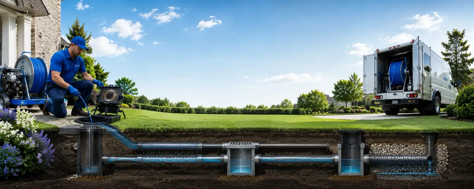 Outdoor drain cleaning information for Agency, MO